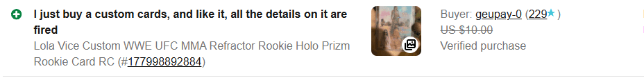 Basement Hits eBay feedback screenshot 9