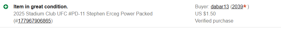 Basement Hits eBay feedback screenshot 18