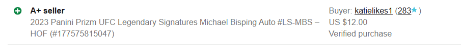 Basement Hits eBay feedback screenshot 53